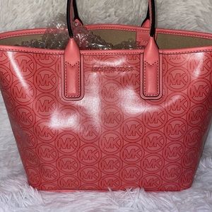 Micheal Kors Grapefruit Jodie Tote Eco-Friendly Material NWOT